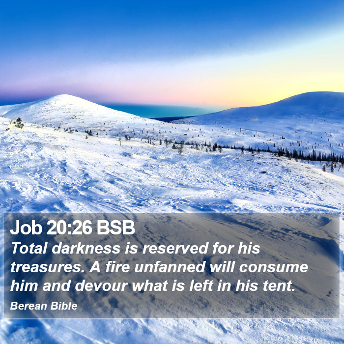 Job 20:26 BSB Bible Study