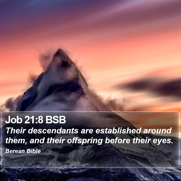 Job 21:8 BSB Bible Study