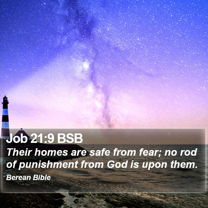 Job 21:9 BSB Bible Study