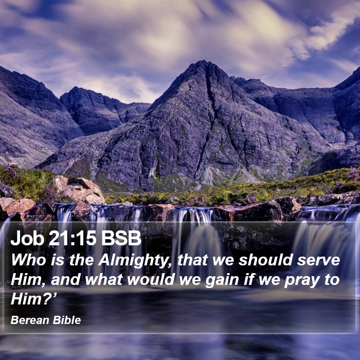 Job 21:15 BSB Bible Study