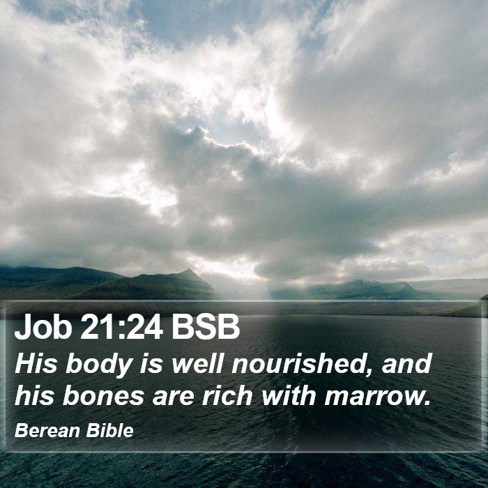 Job 21:24 BSB Bible Study