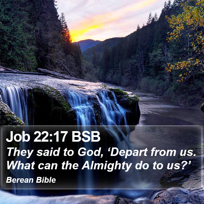 Job 22:17 BSB Bible Study