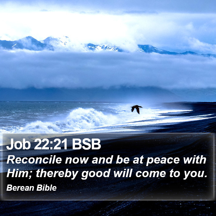 Job 22:21 BSB Bible Study