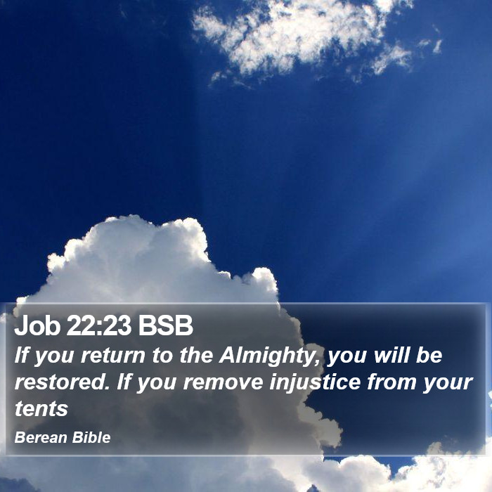 Job 22:23 BSB Bible Study