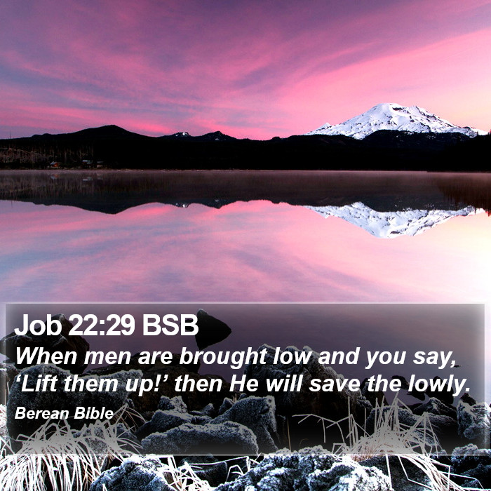 Job 22:29 BSB Bible Study