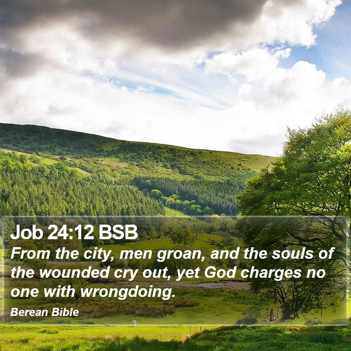 Job 24:12 BSB Bible Study