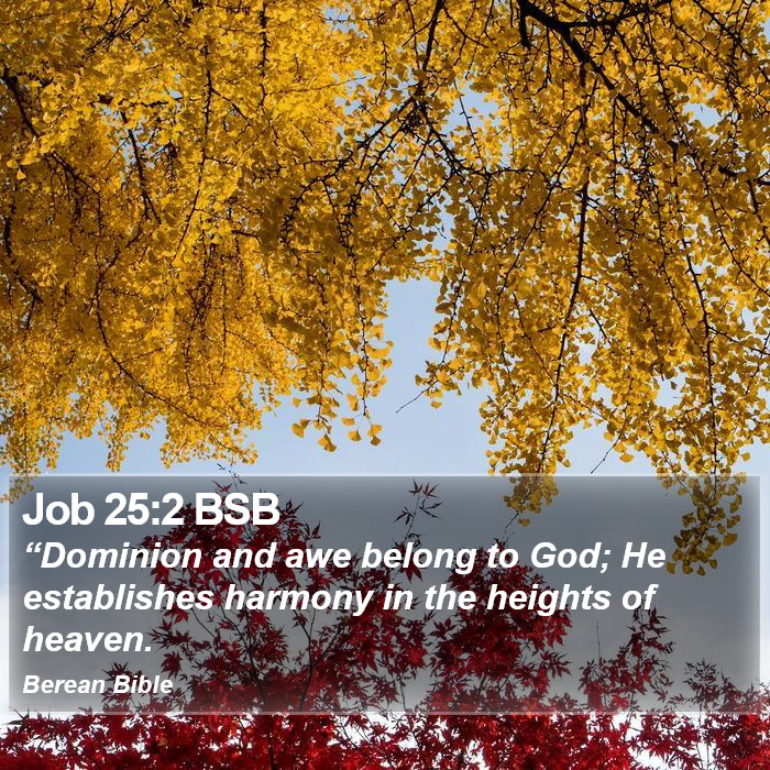 Job 25:2 BSB Bible Study