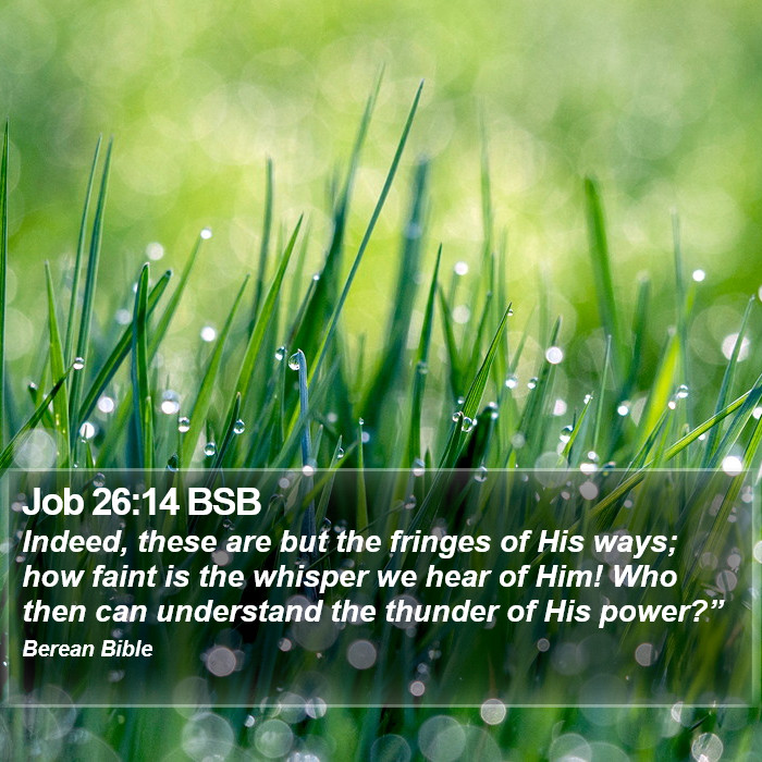 Job 26:14 BSB Bible Study