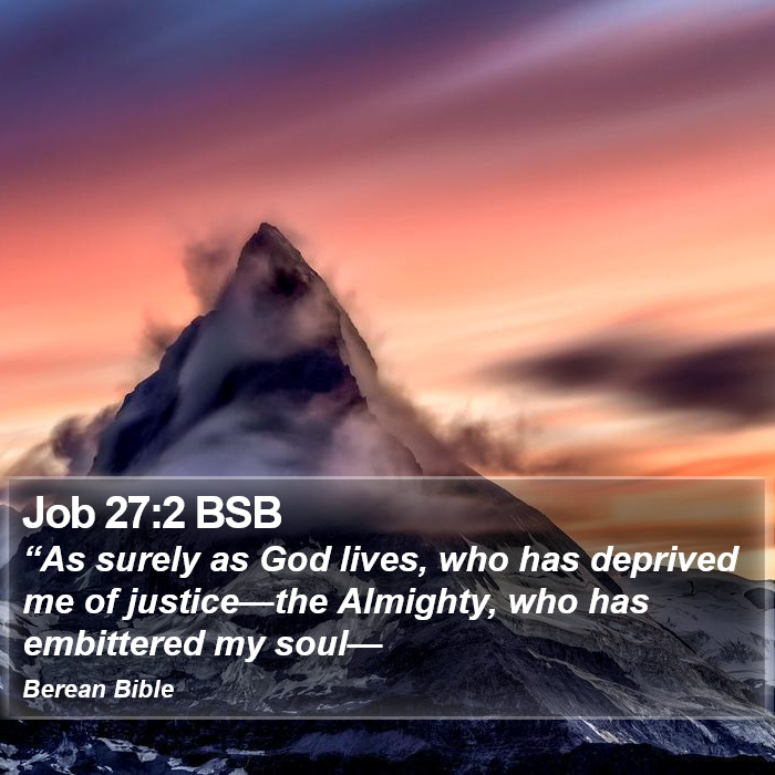 Job 27:2 BSB Bible Study