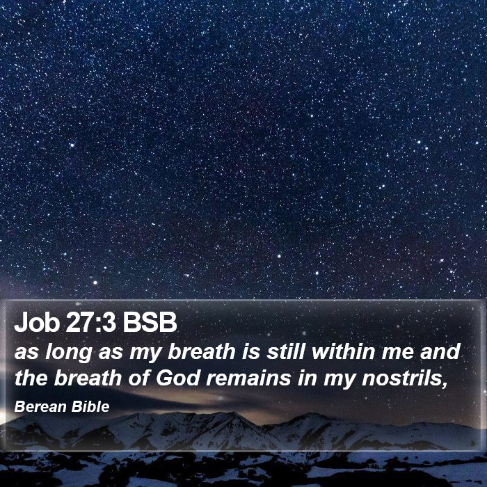 Job 27:3 BSB Bible Study