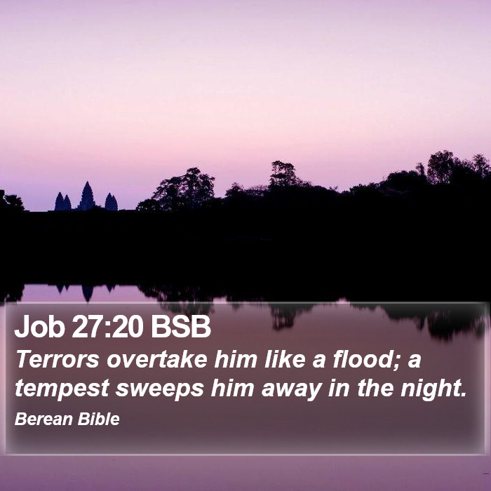 Job 27:20 BSB Bible Study