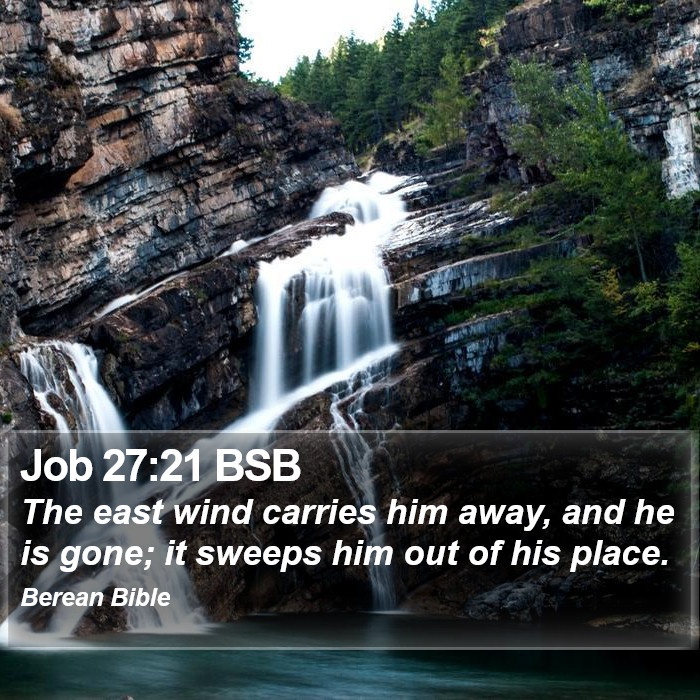 Job 27:21 BSB Bible Study