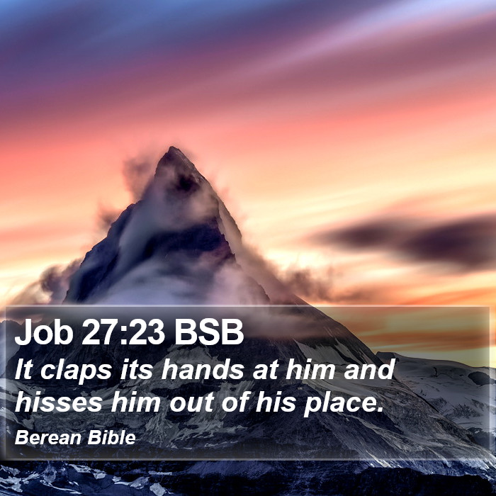 Job 27:23 BSB Bible Study