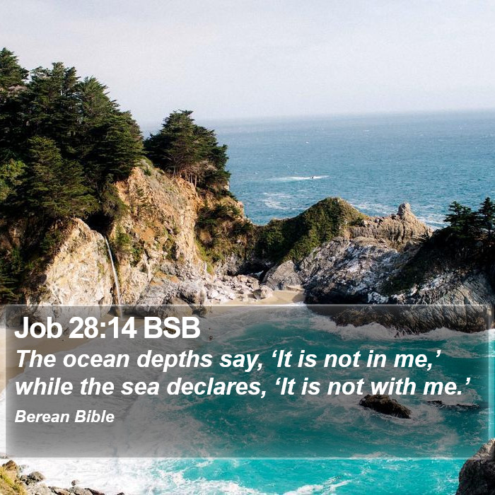 Job 28:14 BSB Bible Study