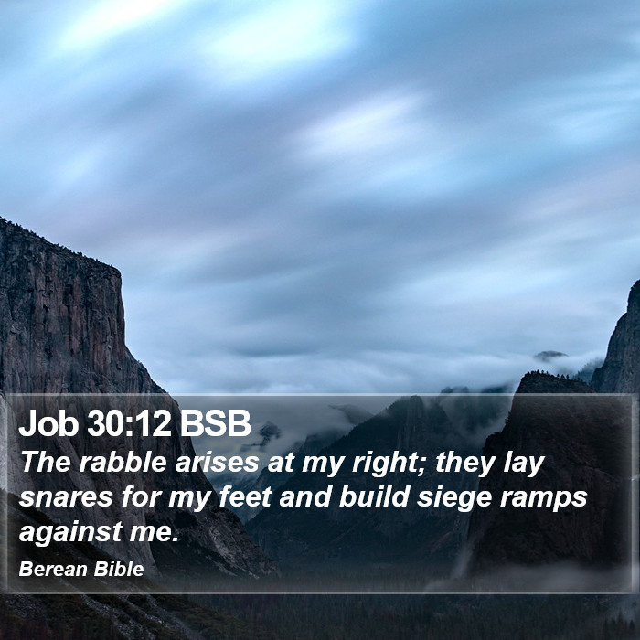 Job 30:12 BSB Bible Study