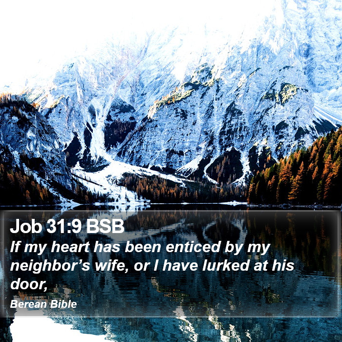 Job 31:9 BSB Bible Study