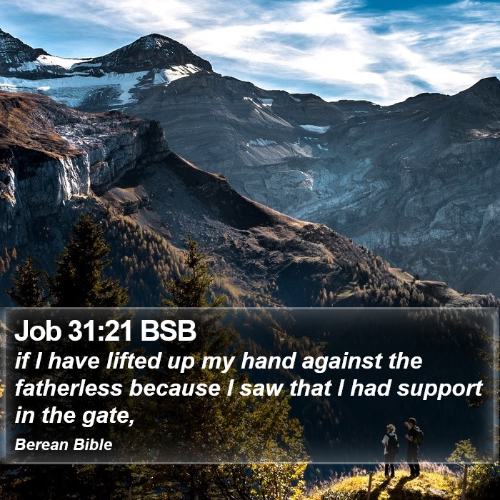 Job 31:21 BSB Bible Study