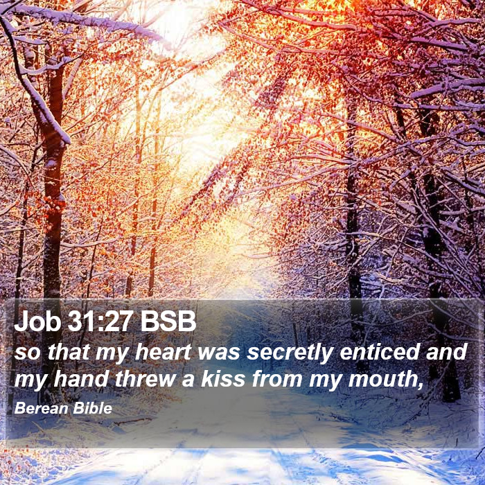 Job 31:27 BSB Bible Study