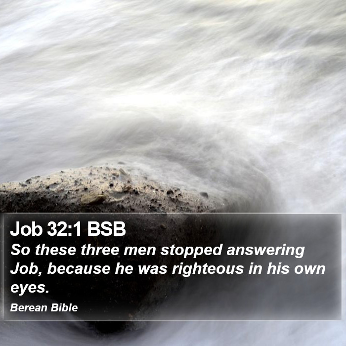 Job 32:1 BSB Bible Study