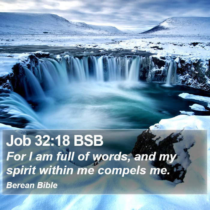 Job 32:18 BSB Bible Study