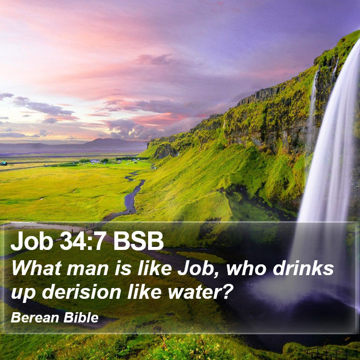 Job 34:7 BSB Bible Study