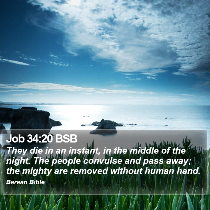 Job 34:20 BSB Bible Study