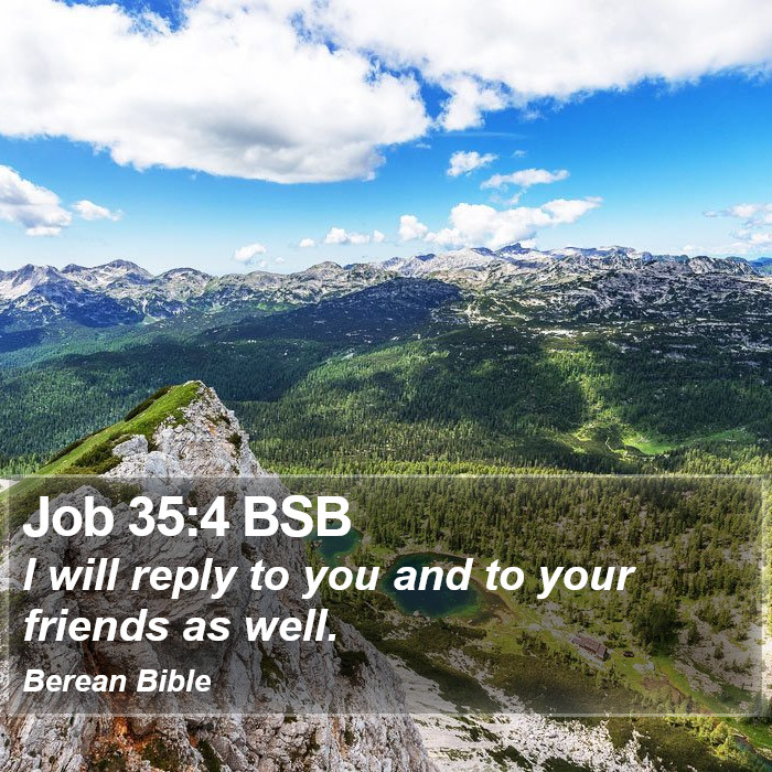 Job 35:4 BSB Bible Study