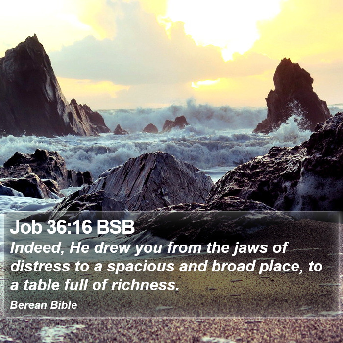 Job 36:16 BSB Bible Study