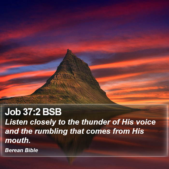 Job 37:2 BSB Bible Study