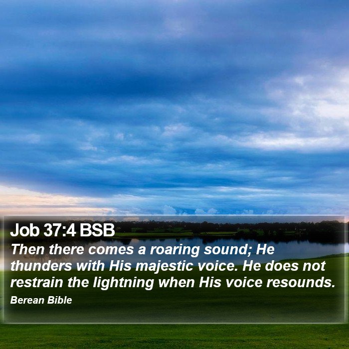 Job 37:4 BSB Bible Study