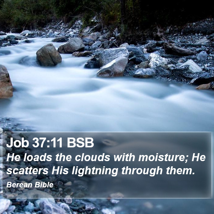 Job 37:11 BSB Bible Study