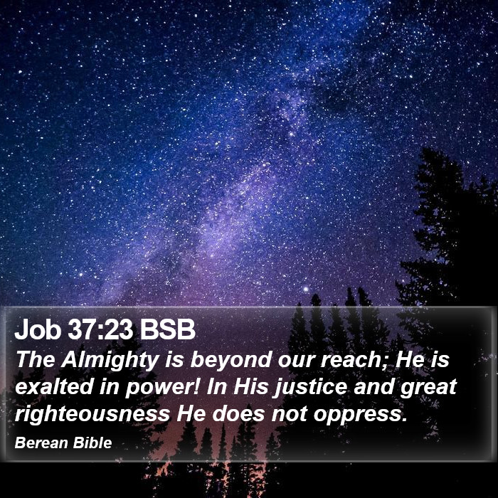 Job 37:23 BSB Bible Study