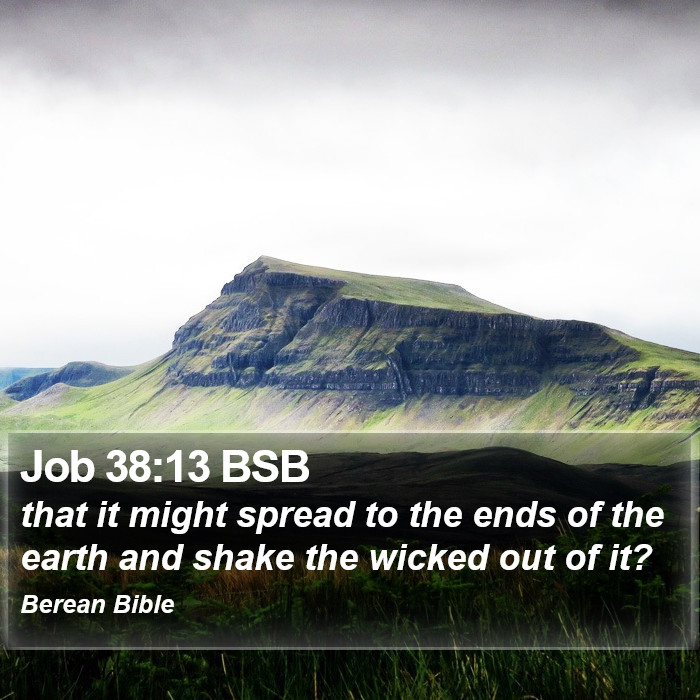 Job 38:13 BSB Bible Study