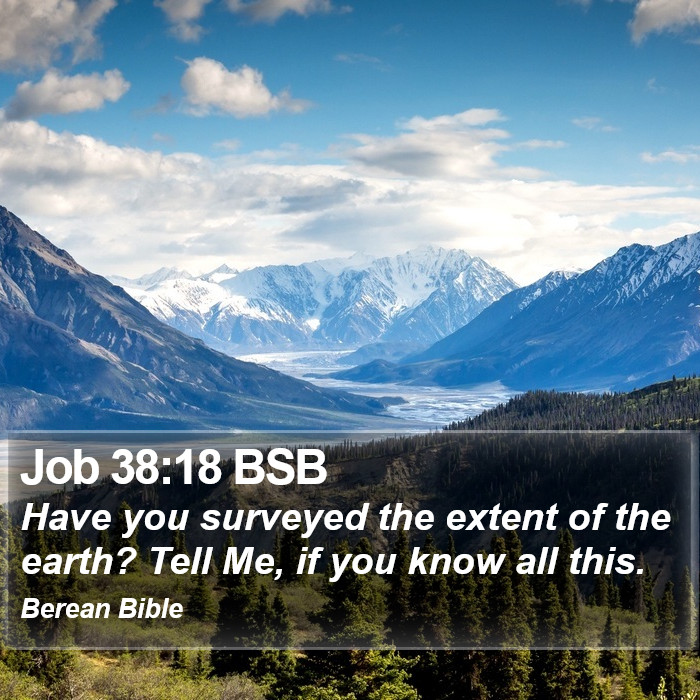 Job 38:18 BSB Bible Study