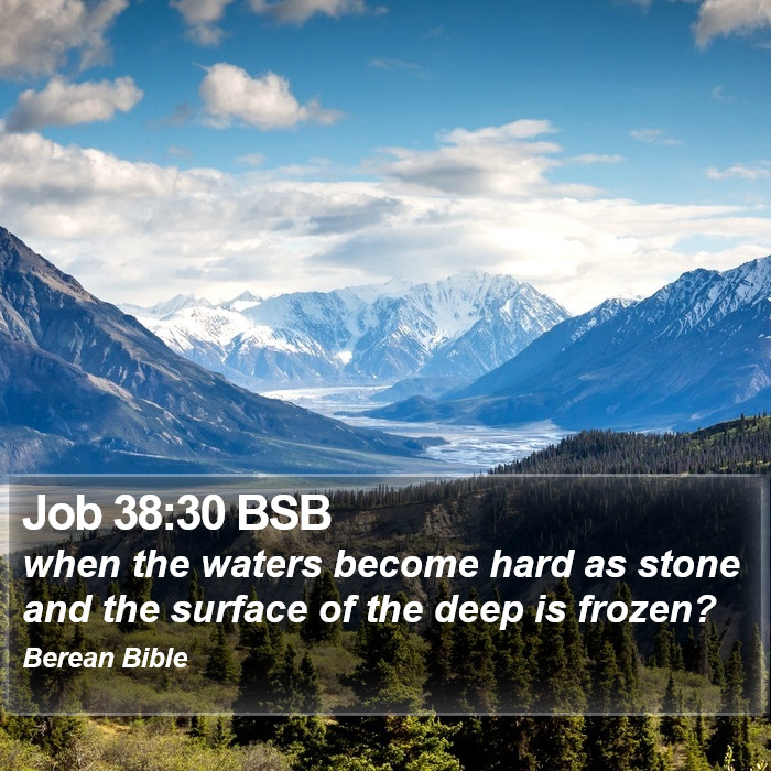 Job 38:30 BSB Bible Study