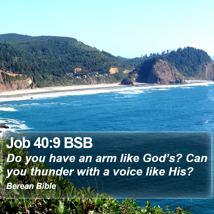 Job 40:9 BSB Bible Study