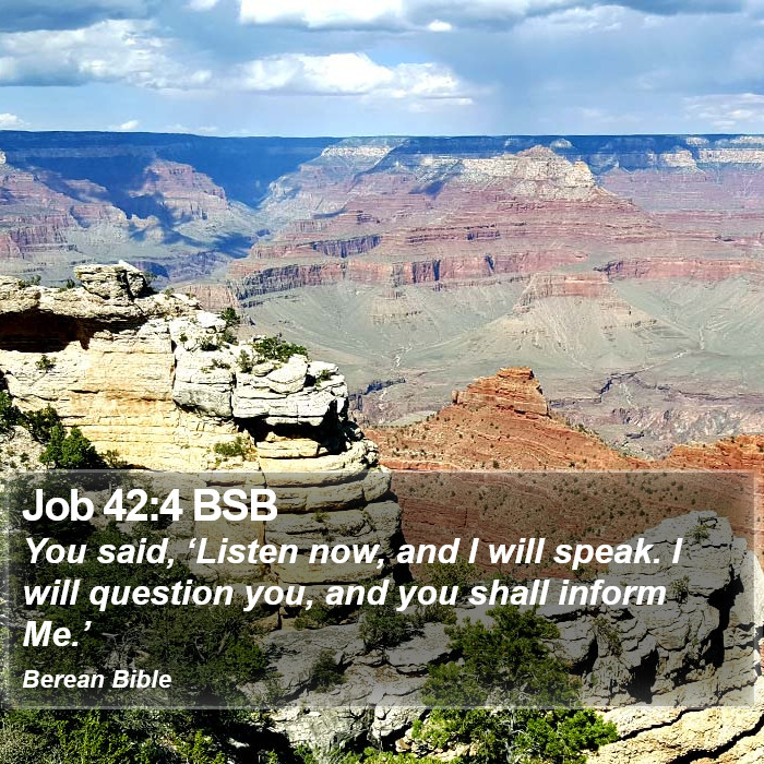 Job 42:4 BSB Bible Study