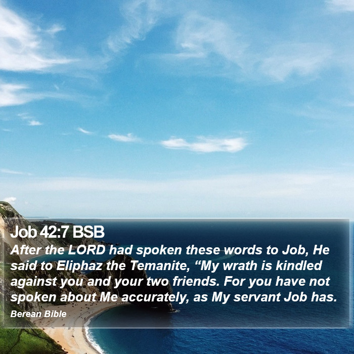 Job 42:7 BSB Bible Study