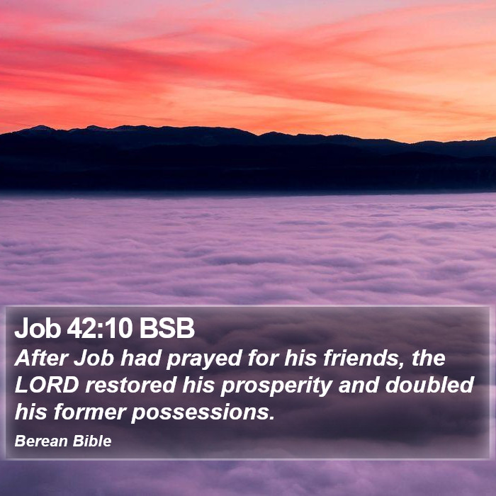 Job 42:10 BSB Bible Study