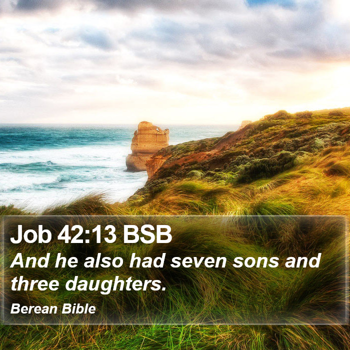 Job 42:13 BSB Bible Study