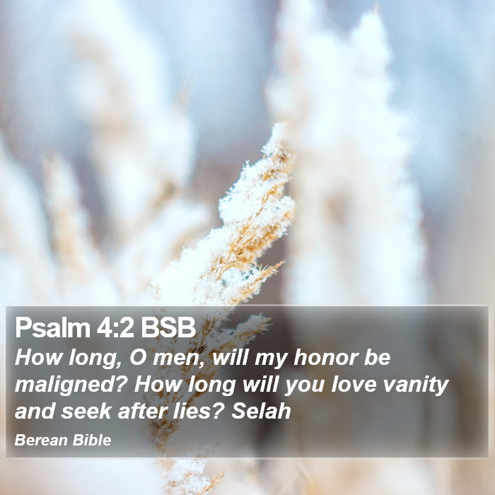 Psalms 4:2 BSB Bible Study