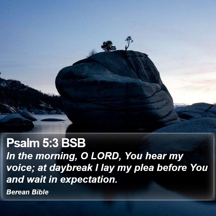 Psalms 5:3 BSB Bible Study