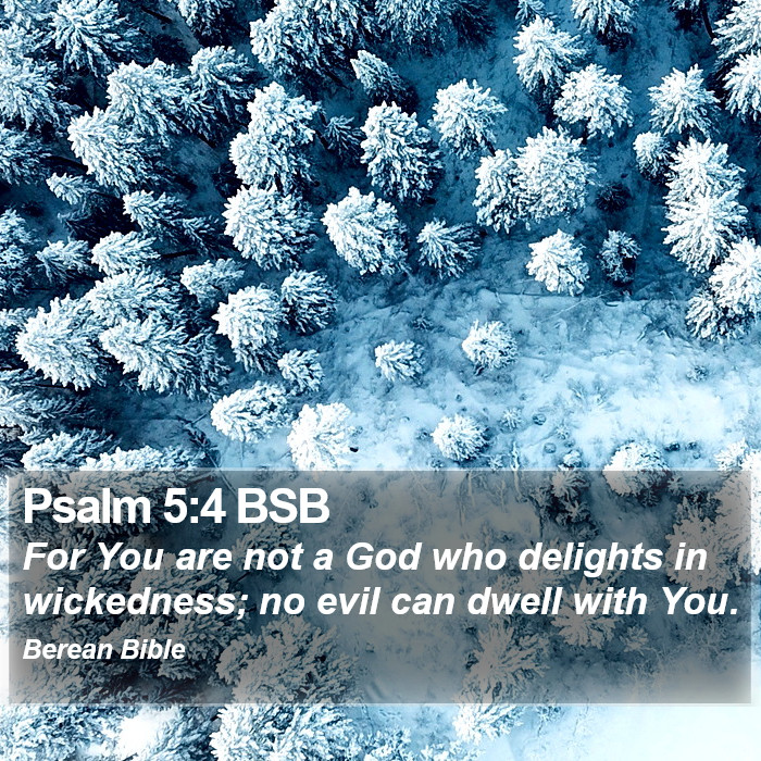 Psalms 5:4 BSB Bible Study