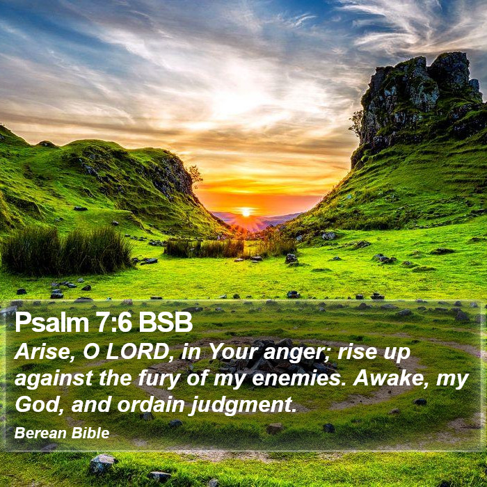 Psalms 7:6 BSB Bible Study