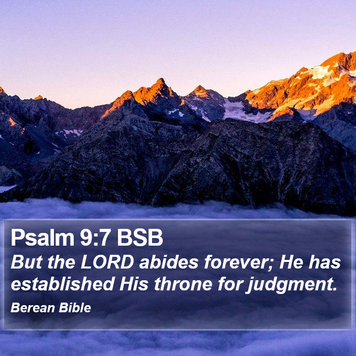 Psalms 9:7 BSB Bible Study