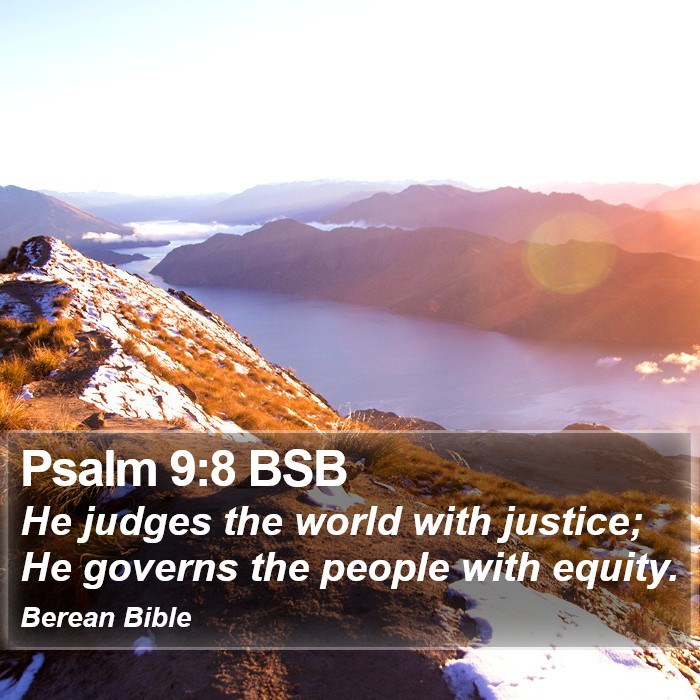 Psalms 9:8 BSB Bible Study