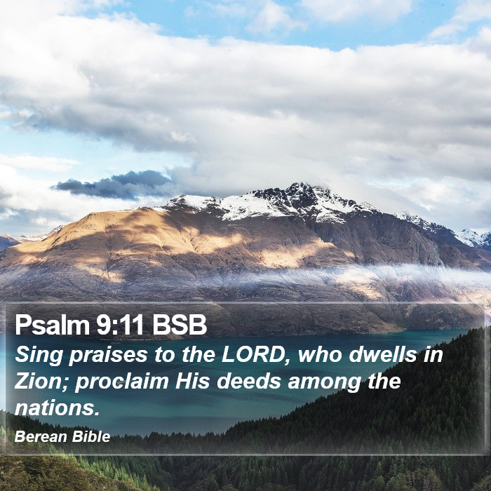 Psalms 9:11 BSB Bible Study