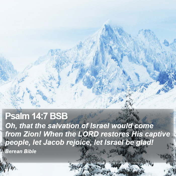 Psalms 14:7 BSB Bible Study