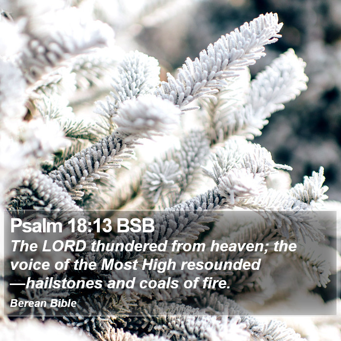 Psalms 18:13 BSB Bible Study