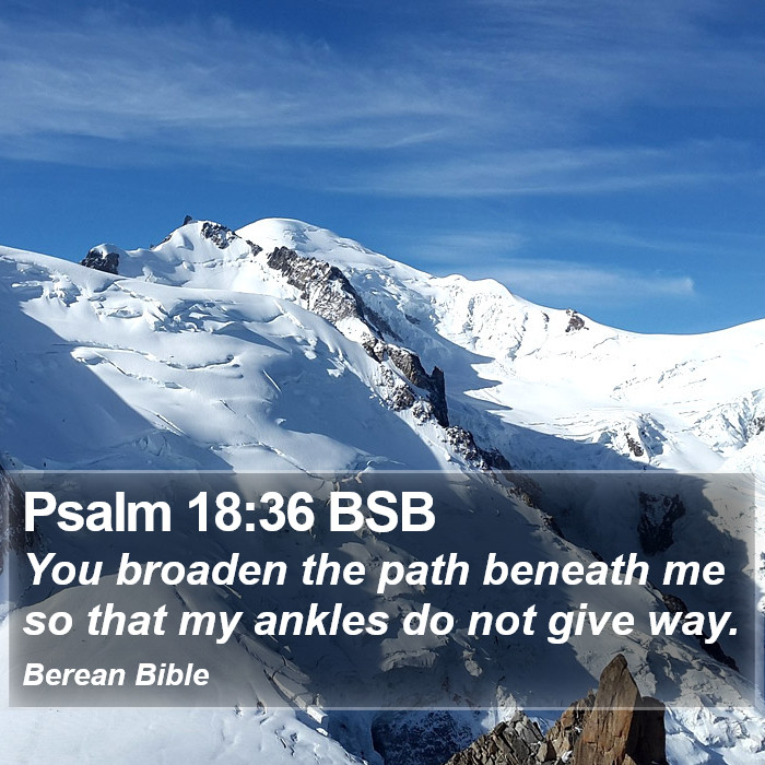 Psalms 18:36 BSB Bible Study